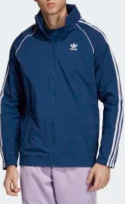 Giacca zip Adidas blu