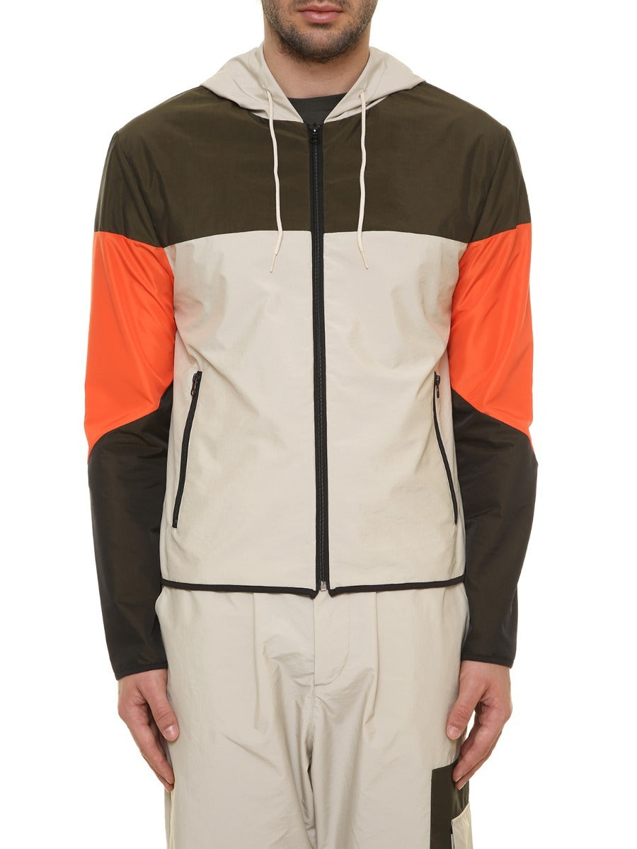 Giubbino con cappuccio Block Eleven beige