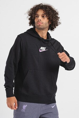 Felpa con cappuccio Nike nero