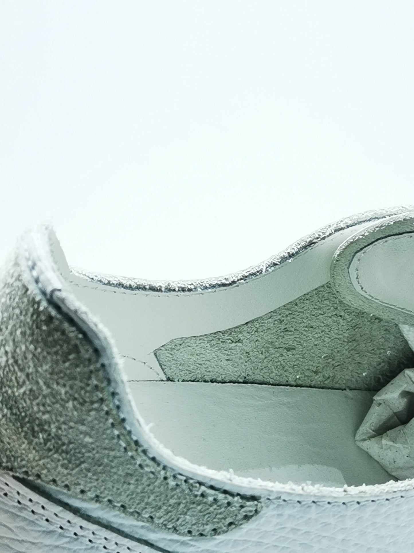 Sneakers artigianali Colbaffo in pelle bianca