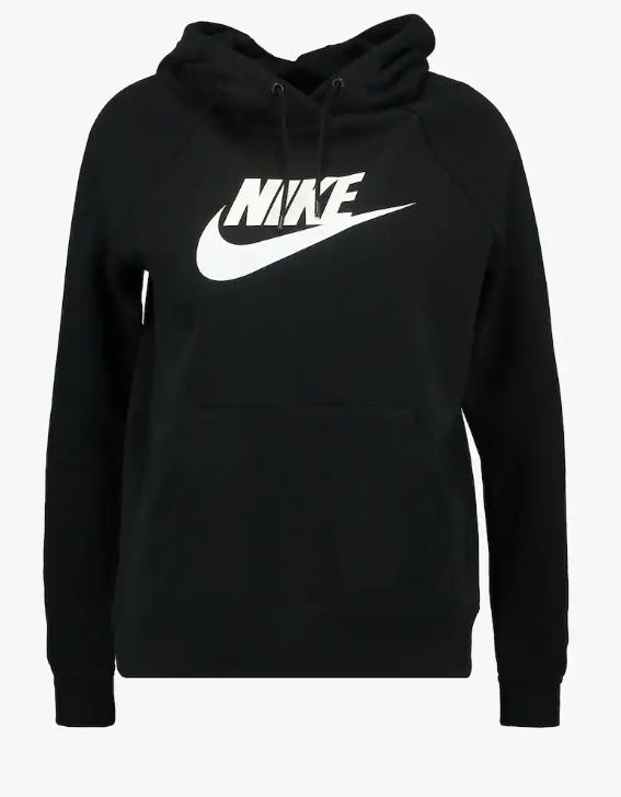 Felpa con cappuccio Nike nero