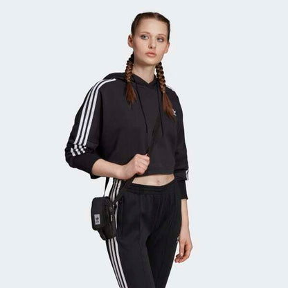 Felpa con cappuccio Adidas nero