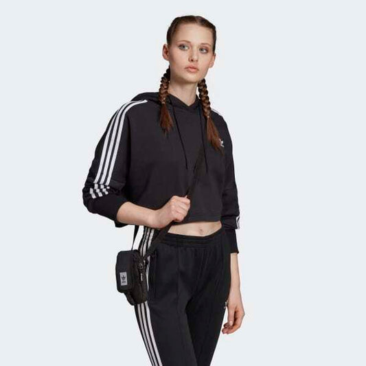 Felpa con cappuccio Adidas nero