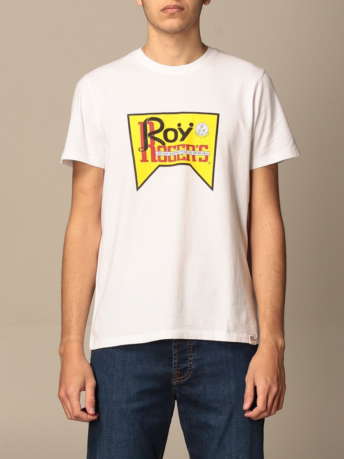 T-shirt Regular Roy Roger's bianco