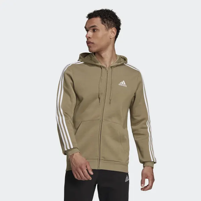 Giacca con cappuccio zip Adidas sabbia