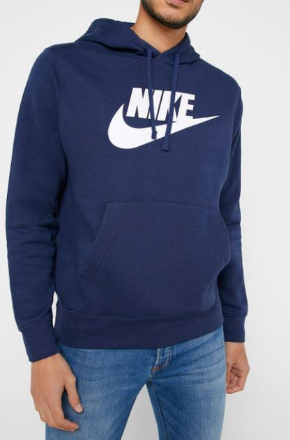 Felpa con cappuccio Nike blu