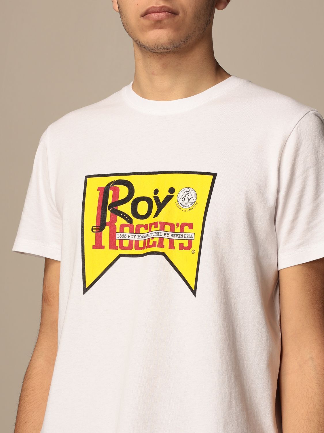 T-shirt Regular Roy Roger's bianco
