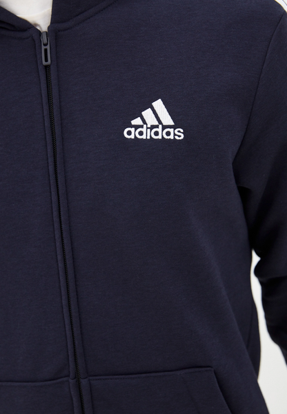 Giacca con cappuccio zip Adidas blu