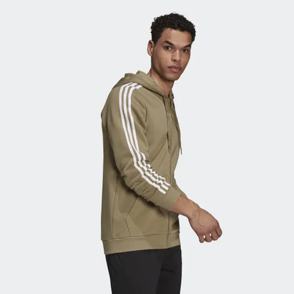 Giacca con cappuccio zip Adidas sabbia