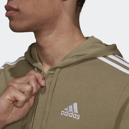 Giacca con cappuccio zip Adidas sabbia