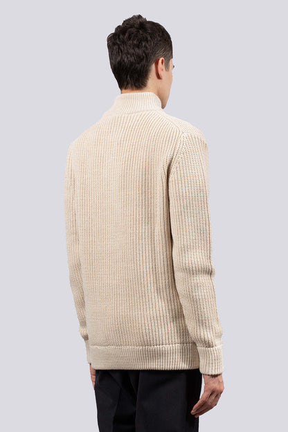 Maglione zip I'MBRIAN beige