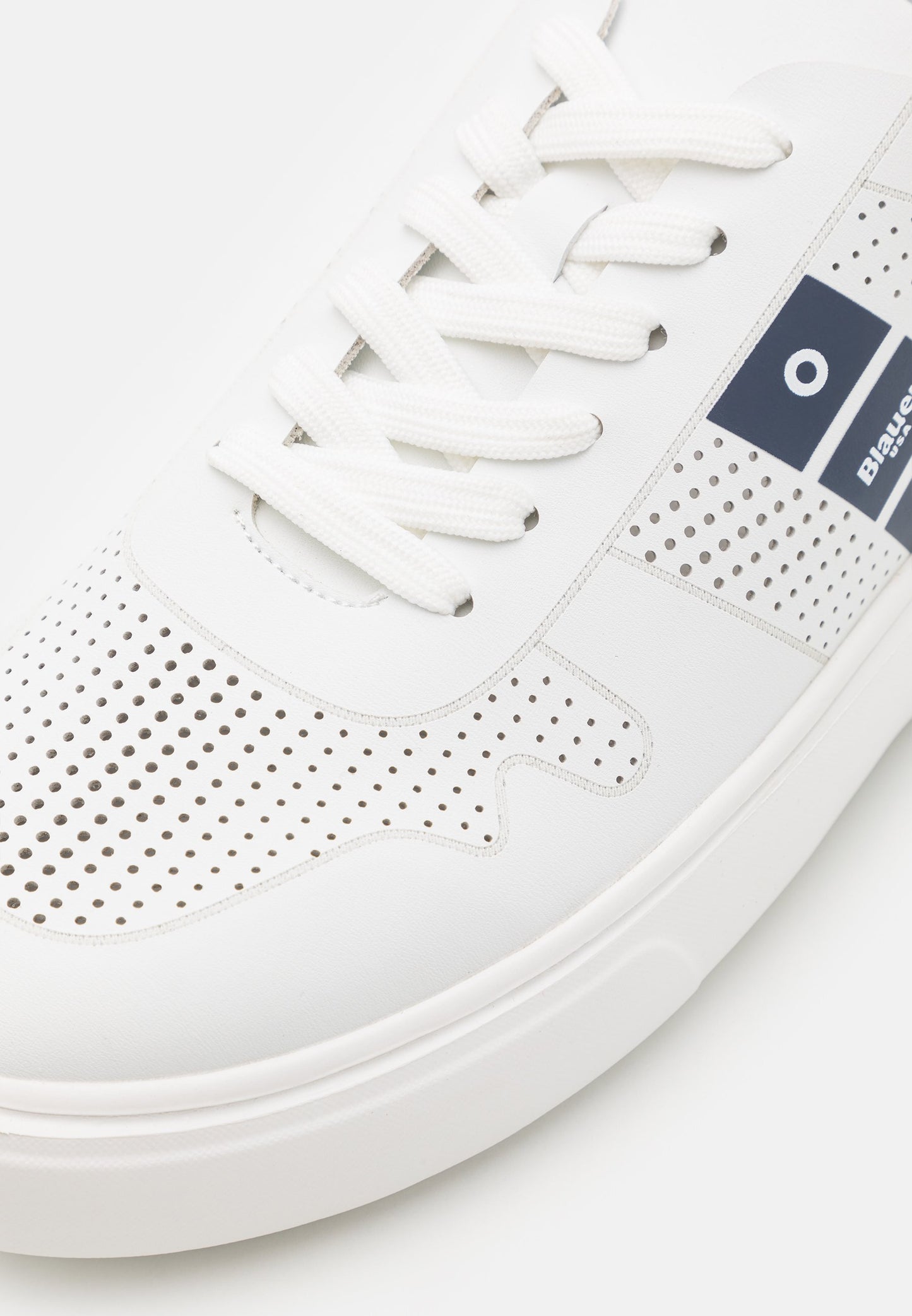 Sneakers Platform Blauer bianco