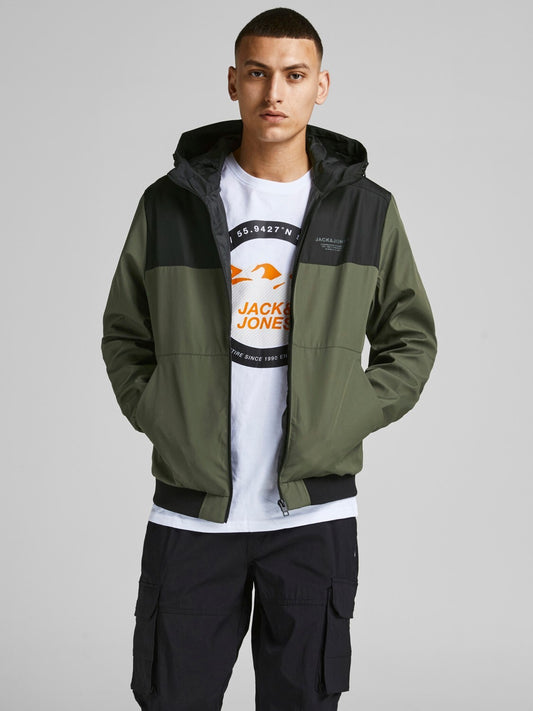 Giacca con cappuccio Jack&Jones verde