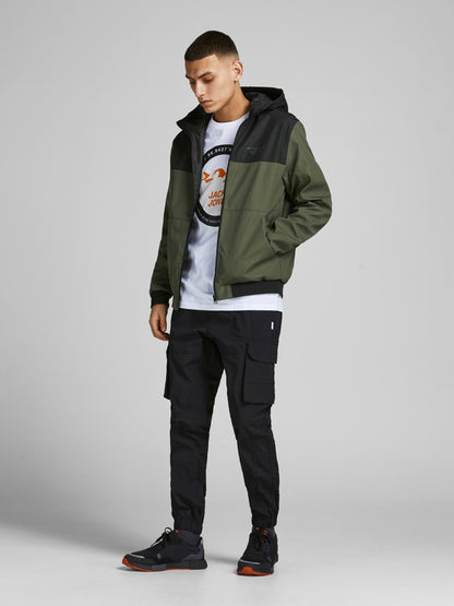 Giacca con cappuccio Jack&Jones verde