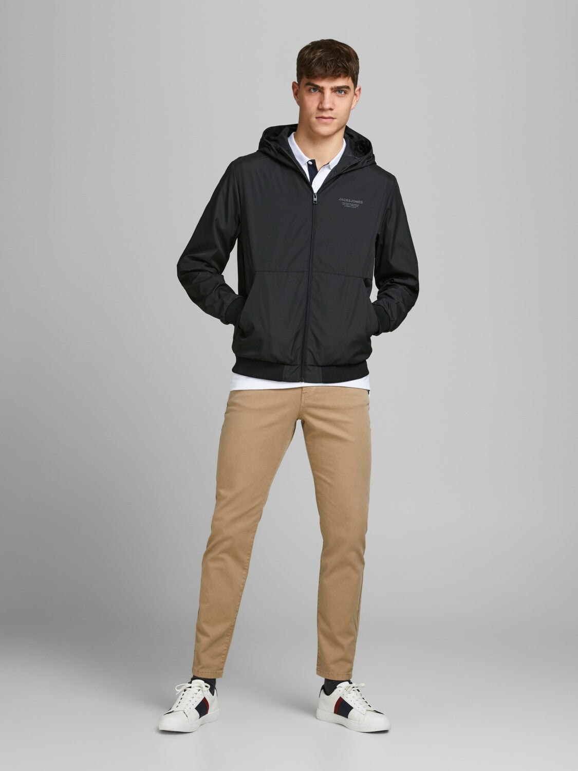 Giacca con cappuccio Jack&Jones nero
