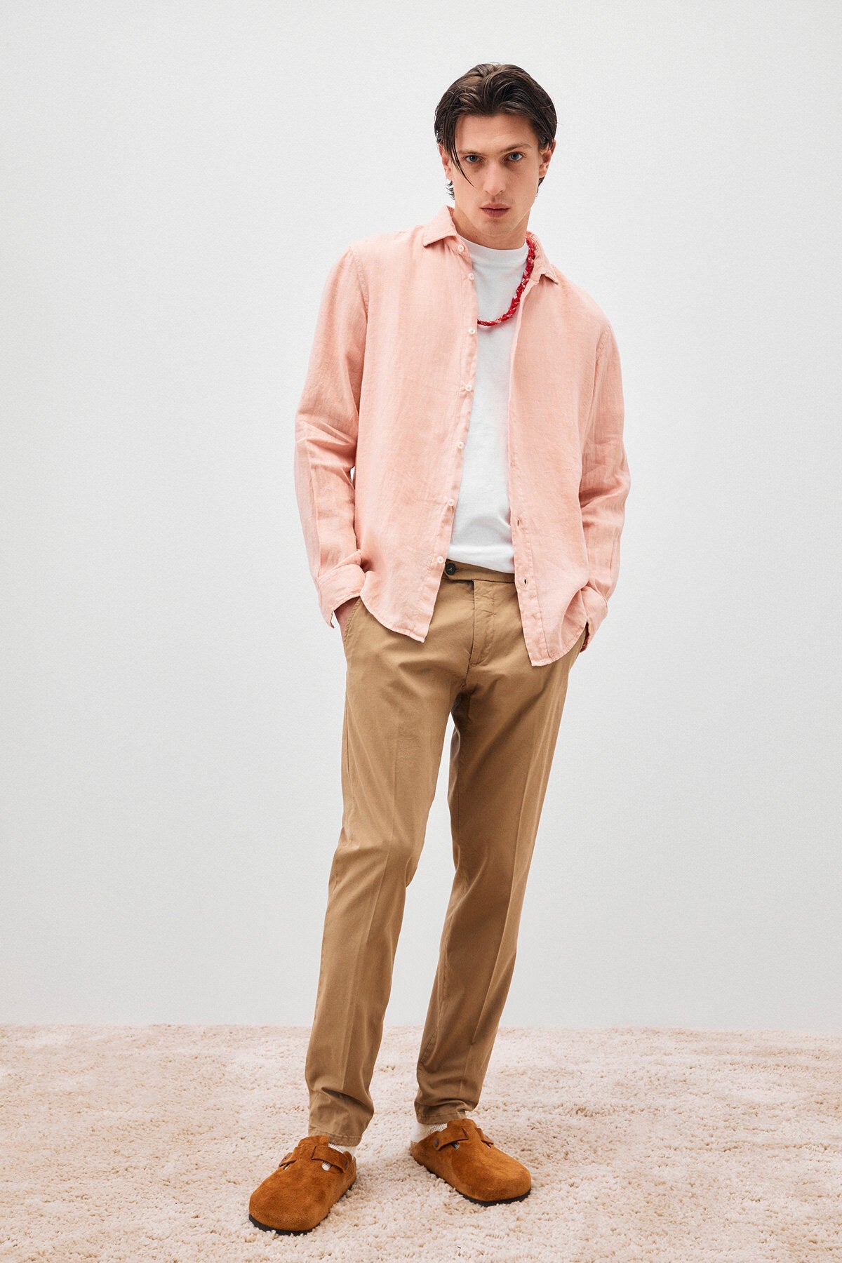 Pantalone Slim Roy Roger's beige