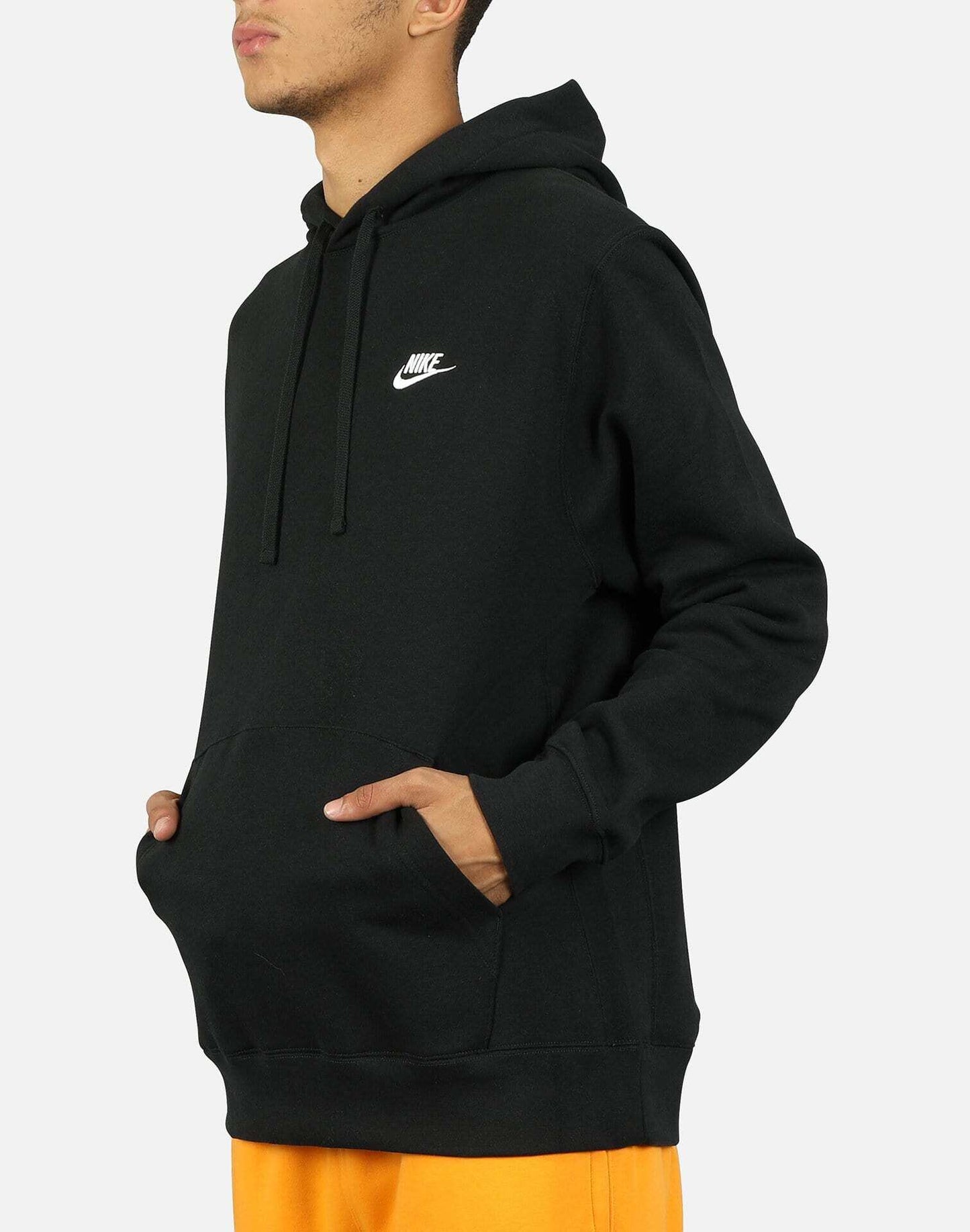Felpa con cappuccio felpata Nike nero