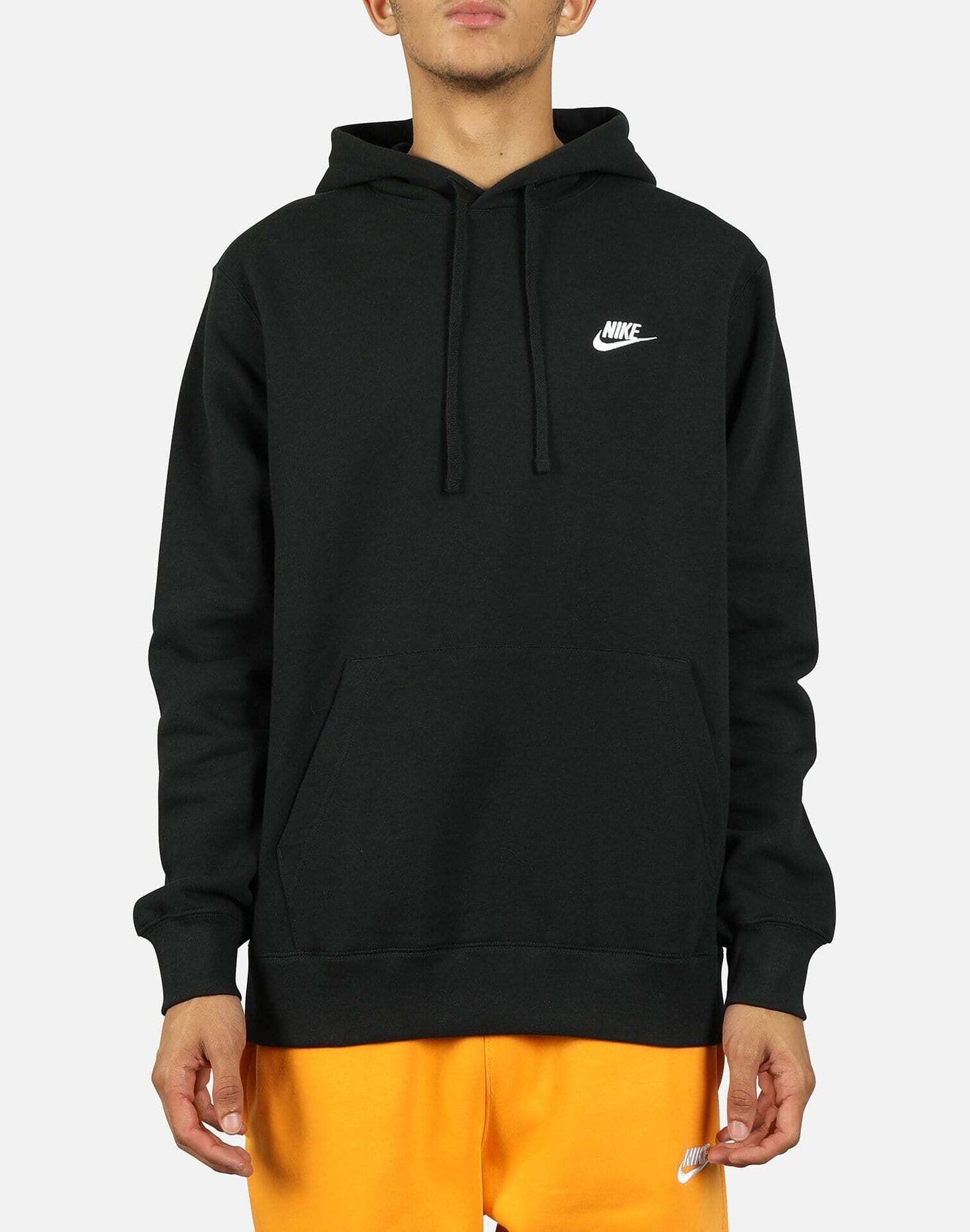 Felpa con cappuccio felpata Nike nero