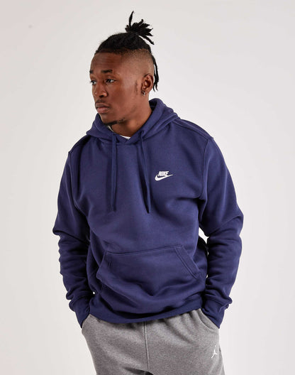 Felpa con cappuccio felpata Nike blu