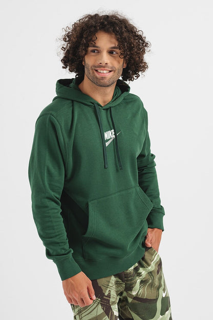 Felpa con cappuccio Nike verde