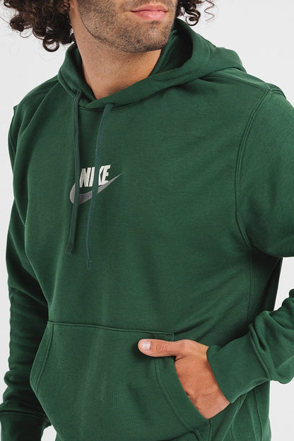 Felpa con cappuccio Nike verde