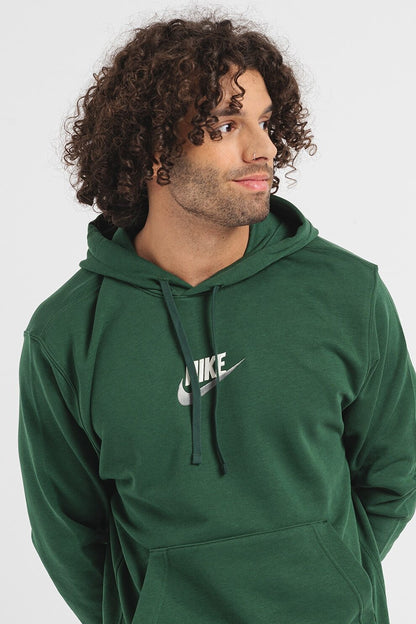 Felpa con cappuccio Nike verde
