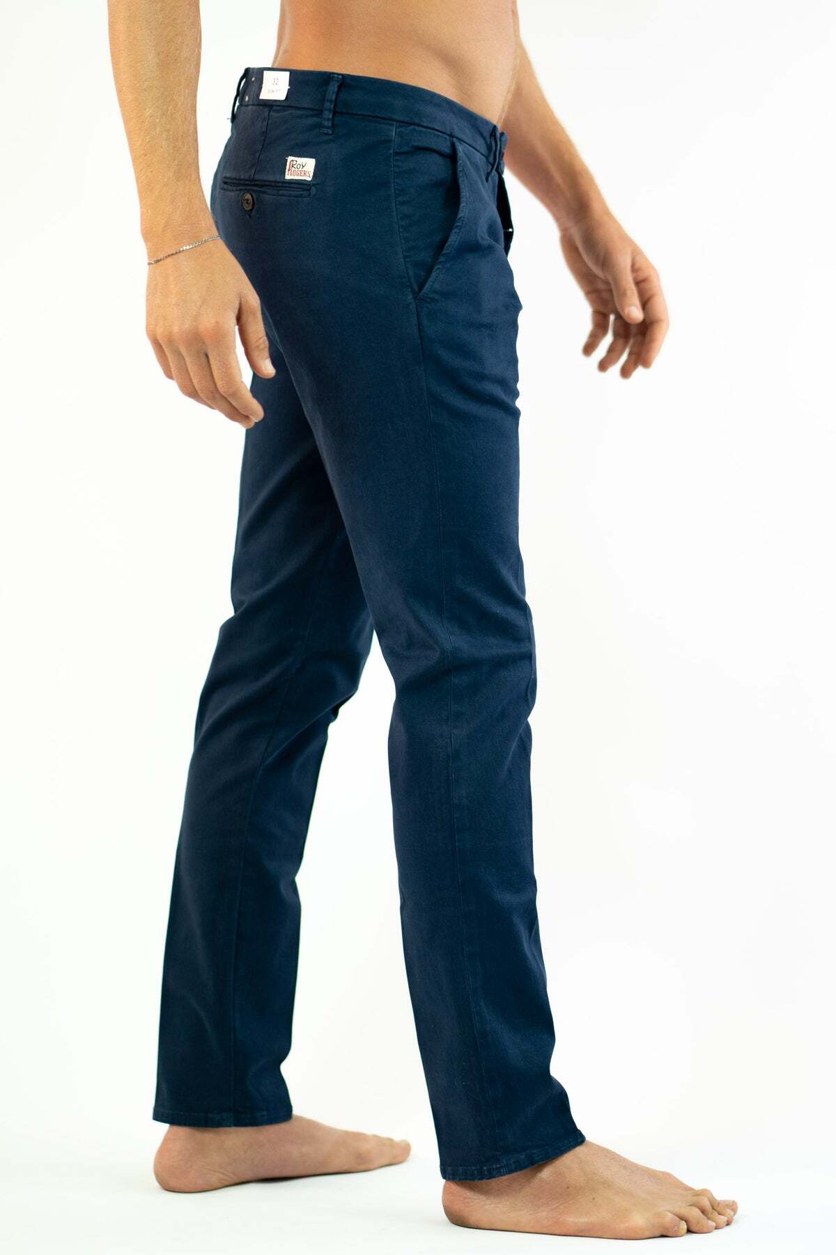 Pantaloni Slim Roy Roger's blu