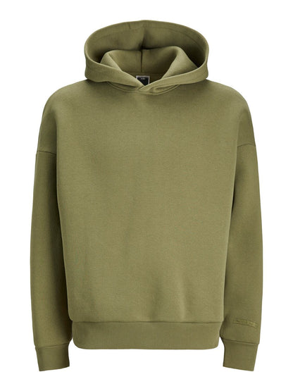 Felpa Loose con cappuccio Jack&Jones verde