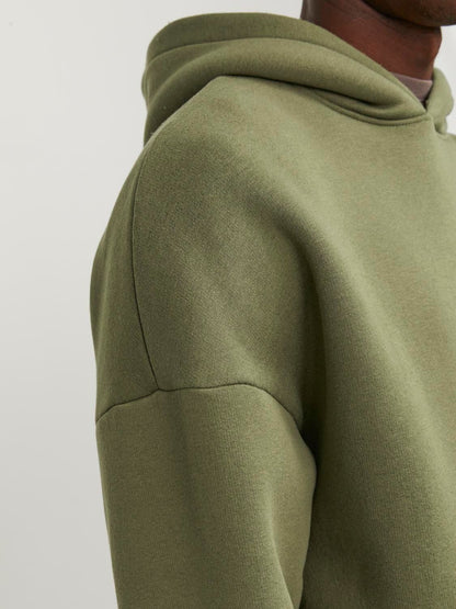 Felpa Loose con cappuccio Jack&Jones verde
