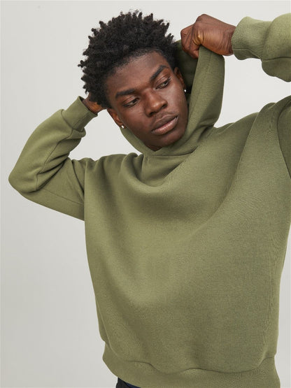 Felpa Loose con cappuccio Jack&Jones verde