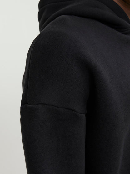 Felpa Loose con cappuccio Jack&Jones nero