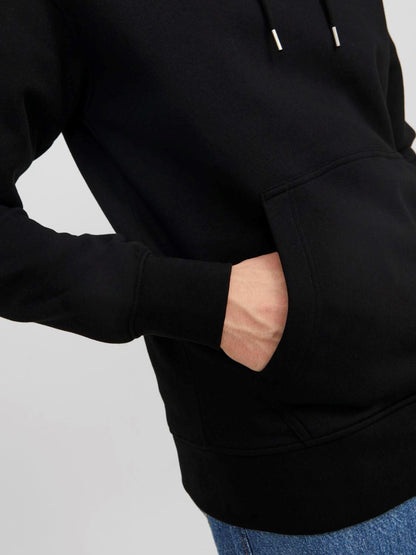 Felpa Loose con cappuccio Jack&Jones nero