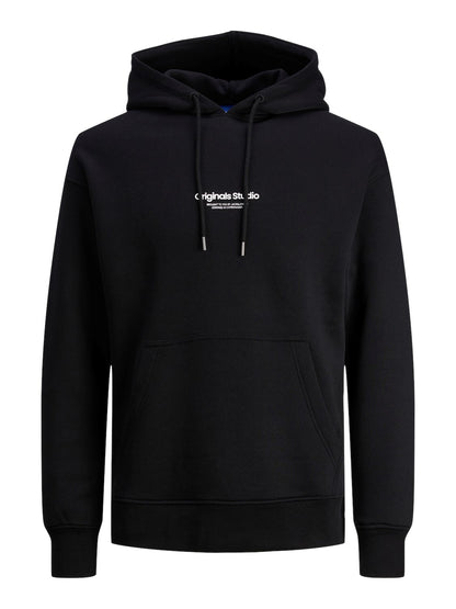 Felpa Loose con cappuccio Jack&Jones nero