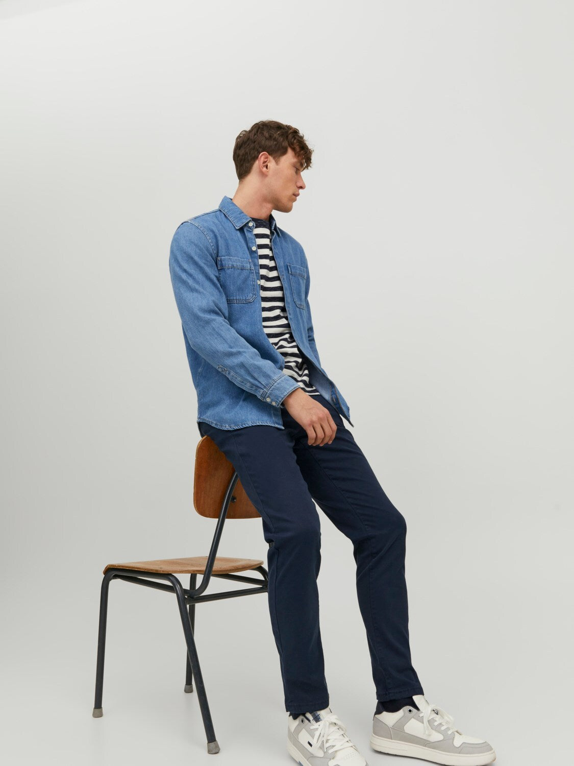 Pantaloni Slim Jack&Jones blu