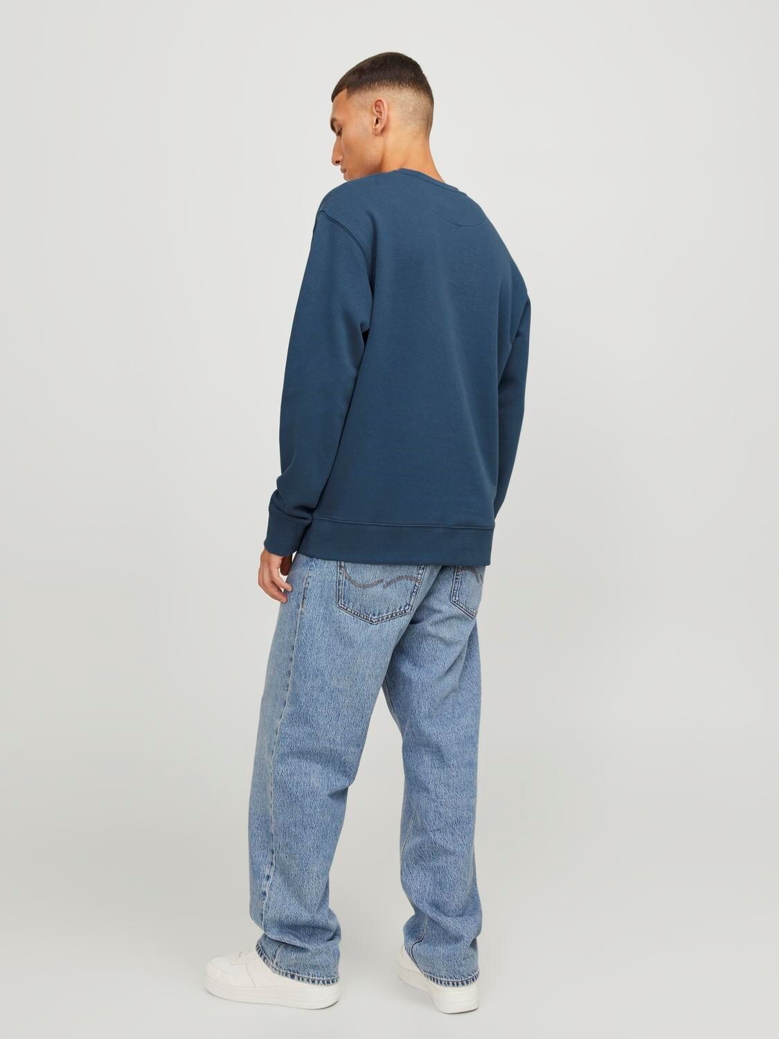 Felpa Baggy felpata Jack&Jones blu