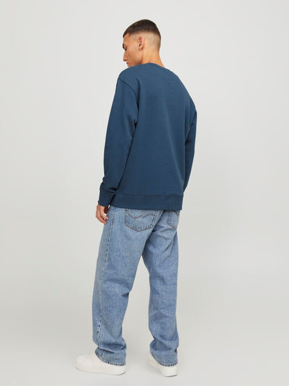 Felpa Baggy felpata Jack&Jones blu
