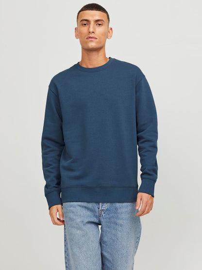 Felpa Baggy felpata Jack&Jones blu