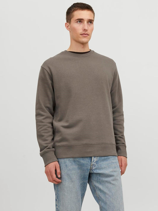 Felpa Baggy felpata Jack&Jones marrone