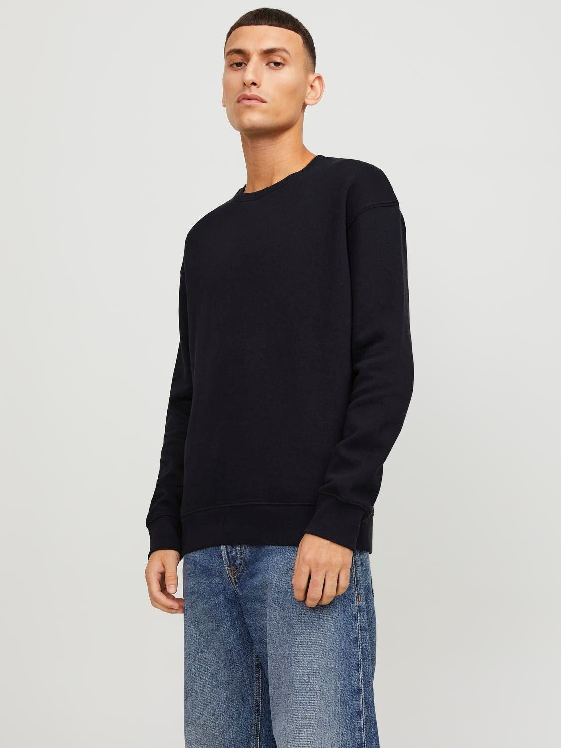 Felpa Baggy felpata Jack&Jones nero