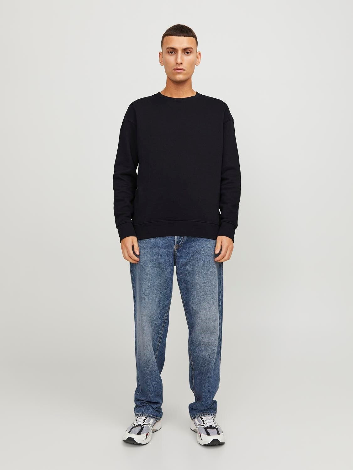 Felpa Baggy felpata Jack&Jones nero