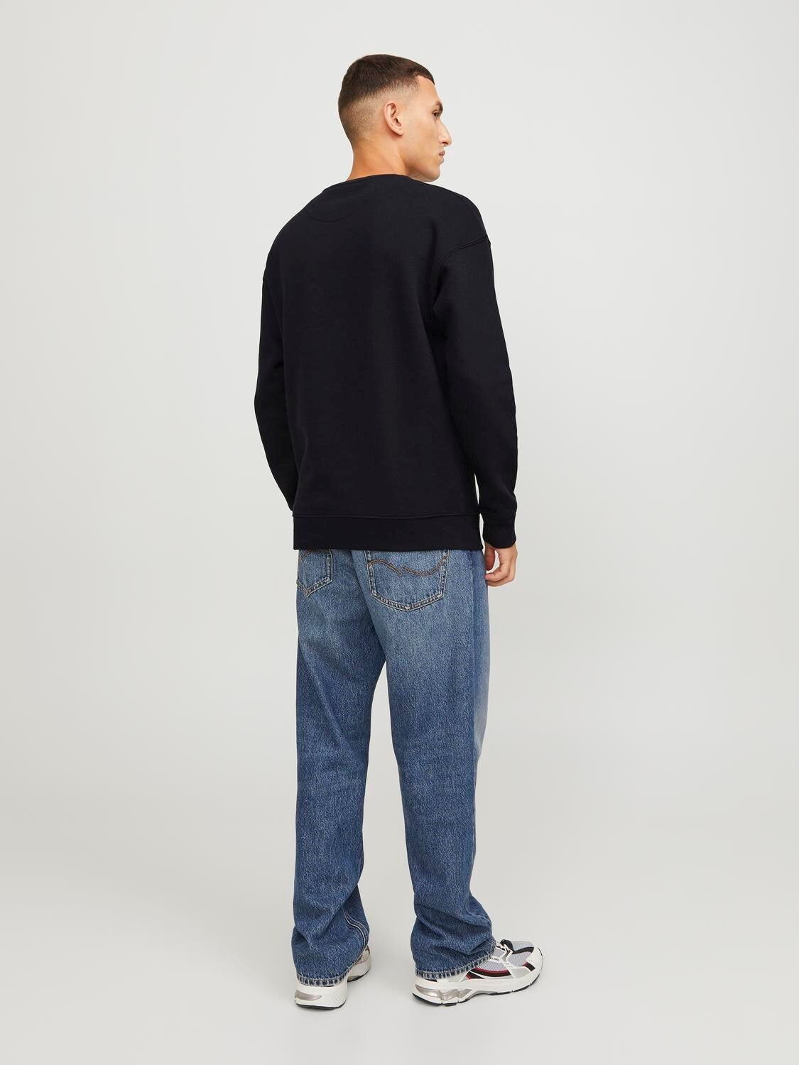 Felpa Baggy felpata Jack&Jones nero