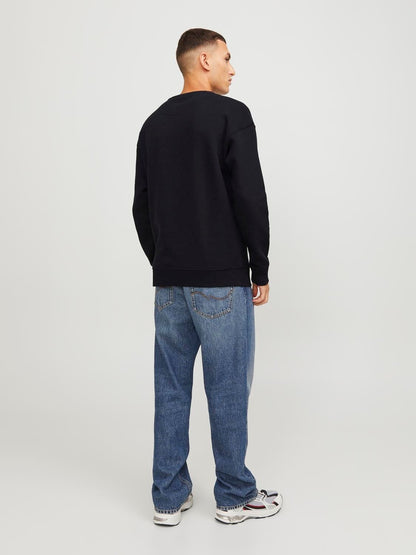 Felpa Baggy felpata Jack&Jones nero