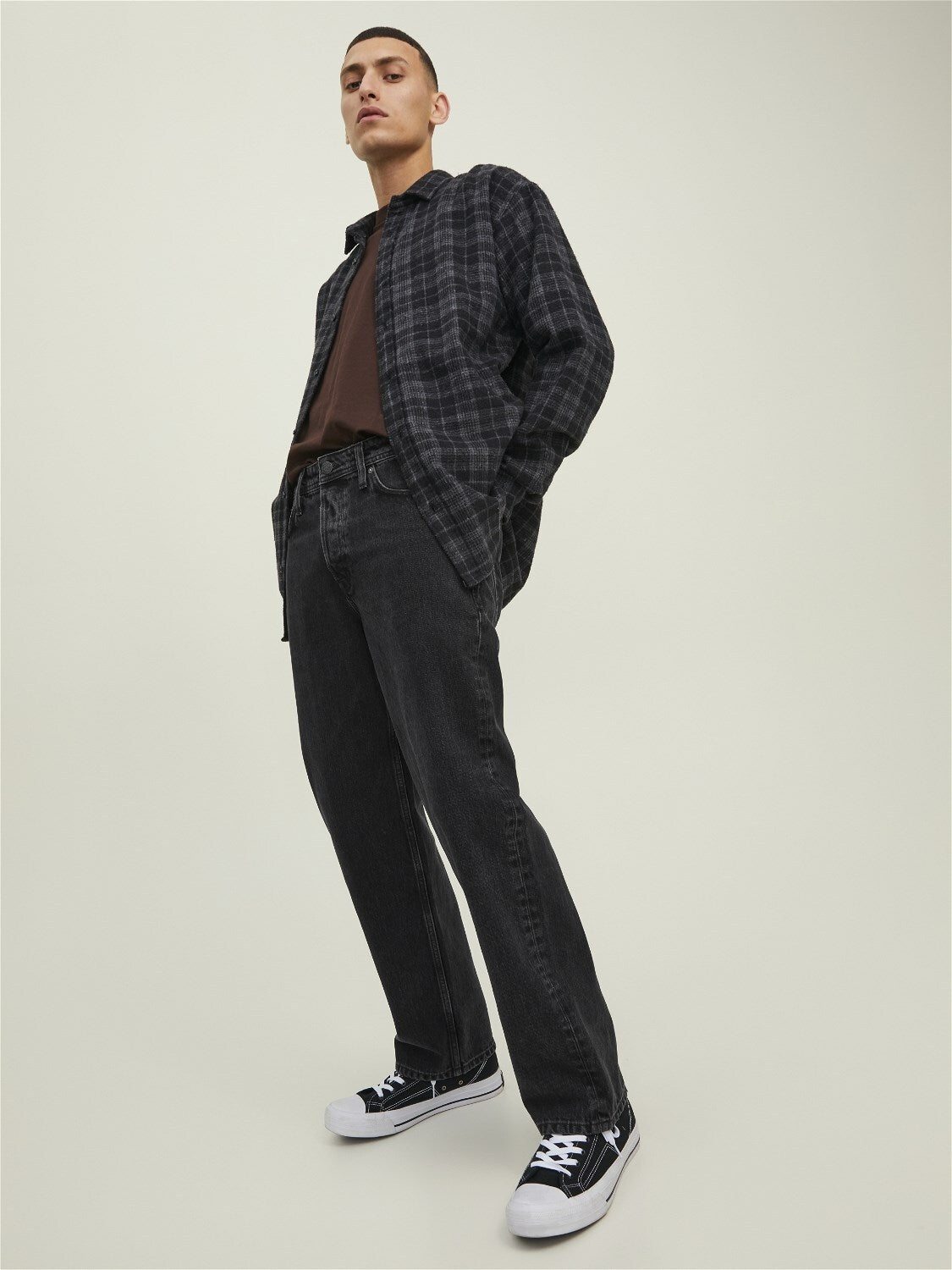 Jeans Eddie Loose Jack&Jones nero