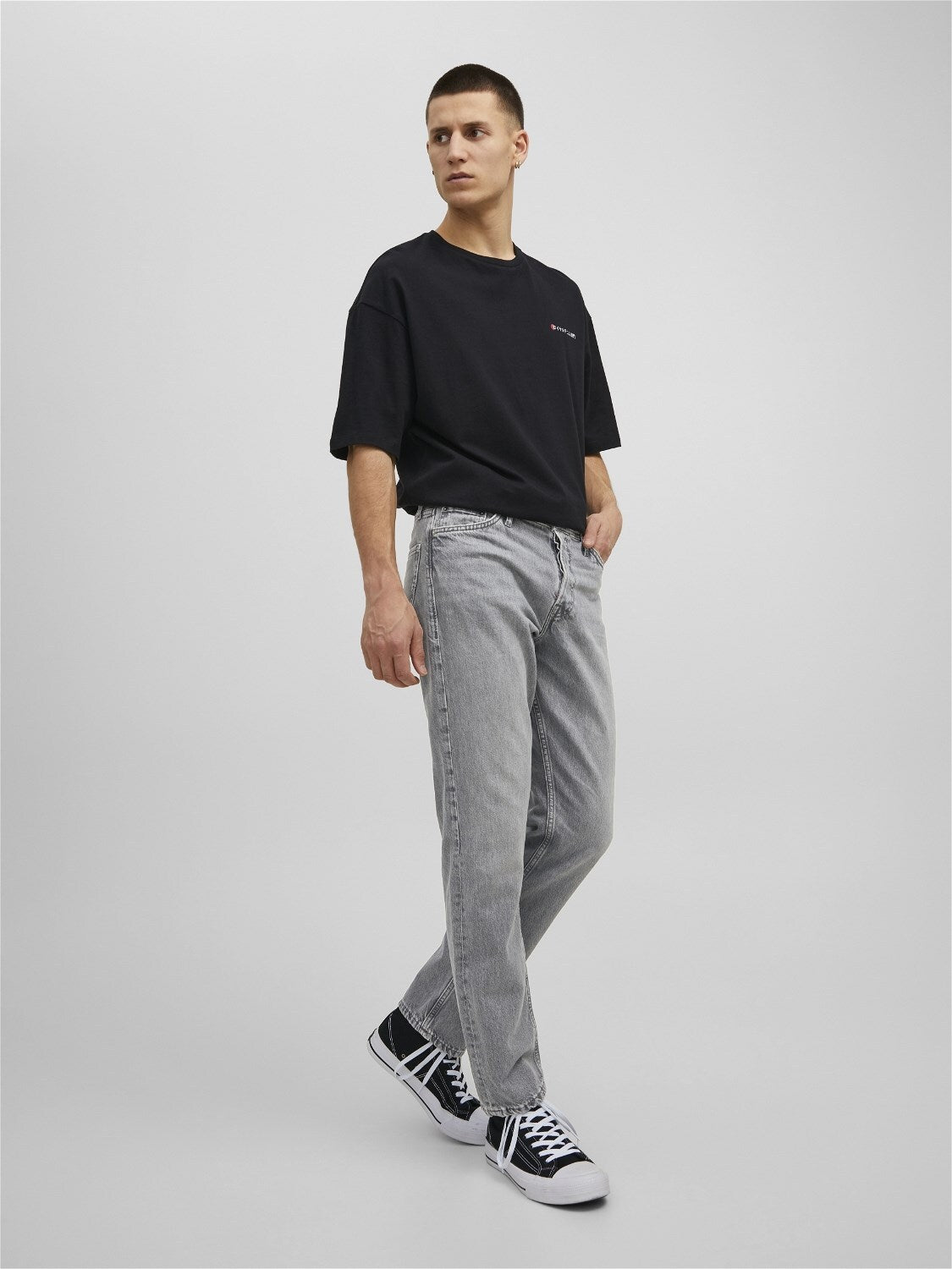 Jeans Loose Jack&Jones grigio