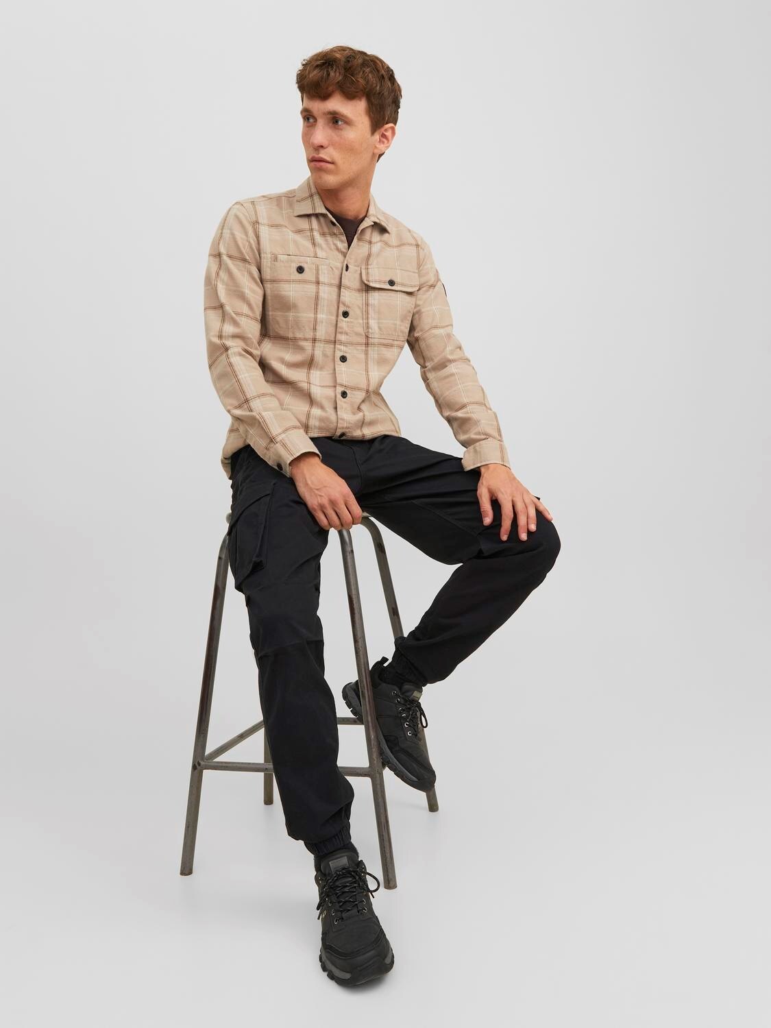 Pantaloni Cargo Loose Jack&Jones nero