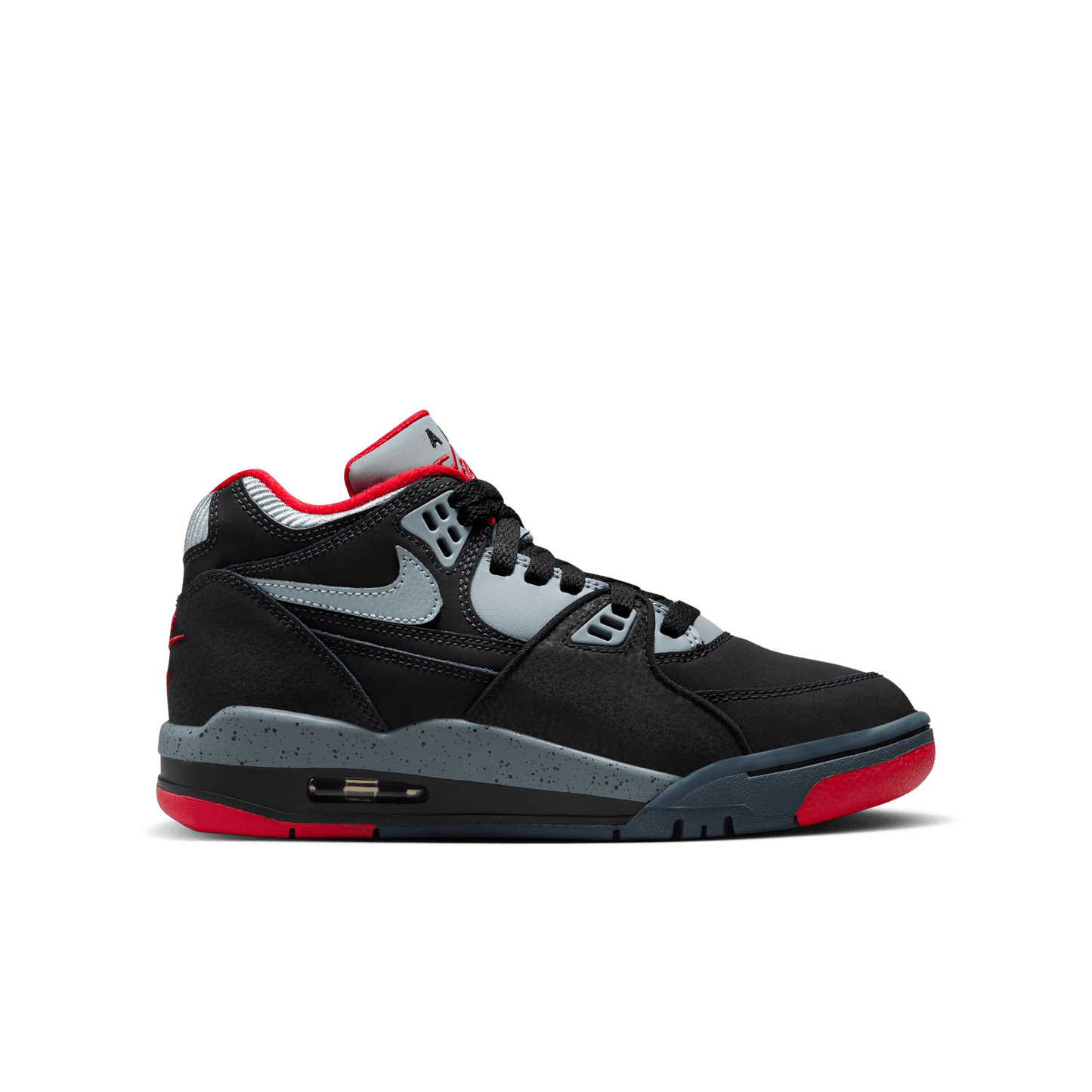 Nike Air Flight 89 Nere Ragazzi jordan 4 Bred Black Magnet Grey sneakers Nero Basket art. HF0406 015
