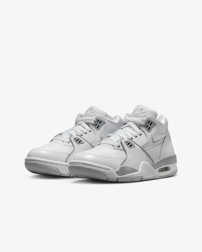Nike Air Flight 89 bianche Ragazzi jordan 4 Oreo junior White Neutral Grey sneakers bianco Basket art. HF0406 100