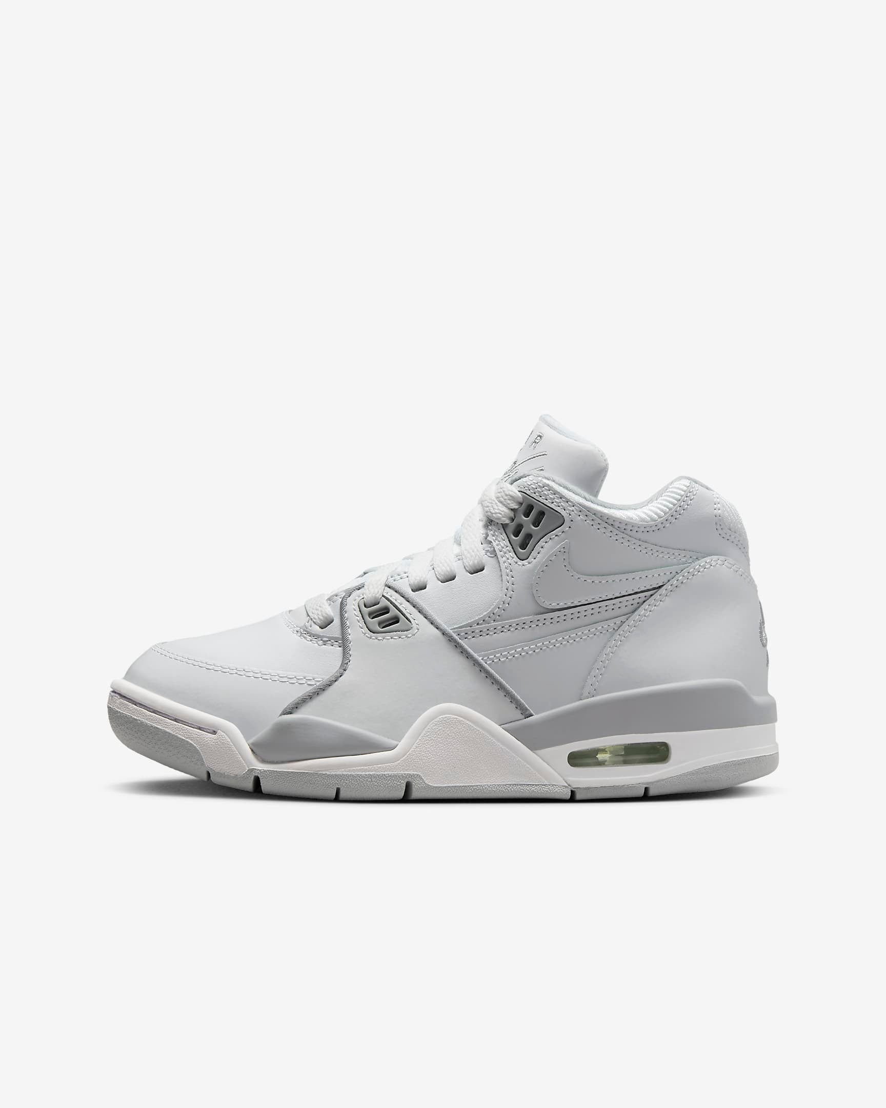 Nike Air Flight 89 bianche jordan 4 junior oreo Ragazzi Oreo White Neutral Grey sneakers bianco Basket art. HF0406 100