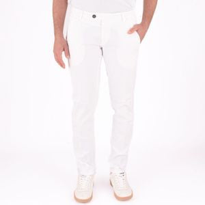 Pantaloni Slim Roy Roger's bianco