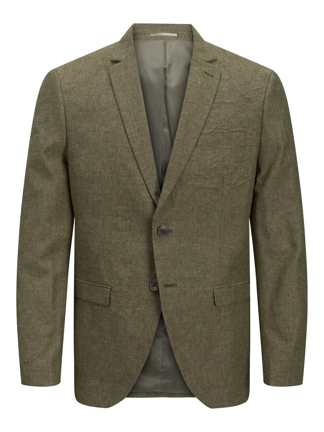 Giacca Slim in lino Jack&Jones verde